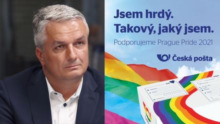 Agresivní reakce za podporu Prague Pride: Pošta nebude nikdy diskriminovat, říká Knap