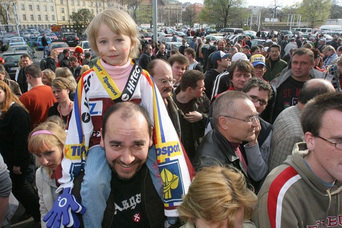 Hokej Sparta -Pardubice fanoušci