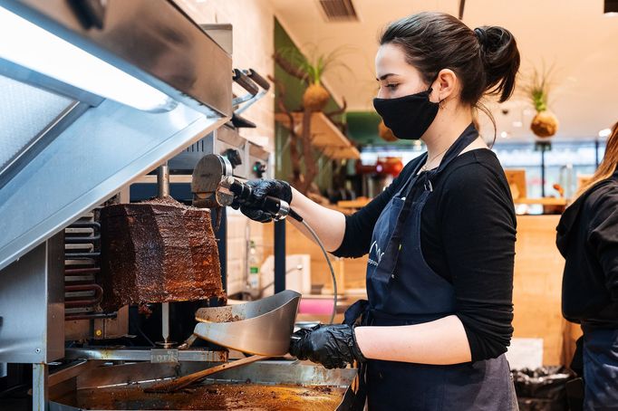 Veganský kebab v Černé labuti