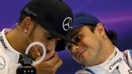 Vodáckou terminologií Hamilton vyhrál "o  parník", k čemuž mu gratuloval i dnes třetí Felipe Massa.