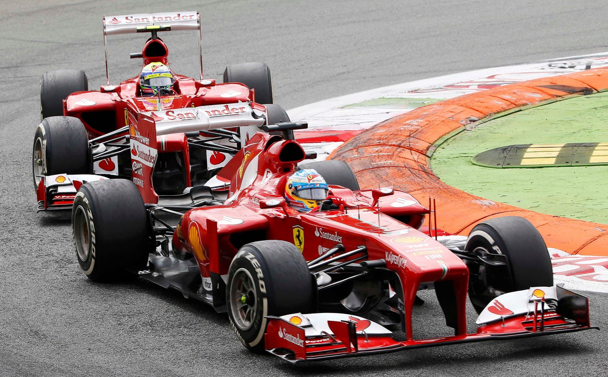 Formule 1, GP Itálie 2013: Fernando Alonso a Felipe Massa, Ferrari