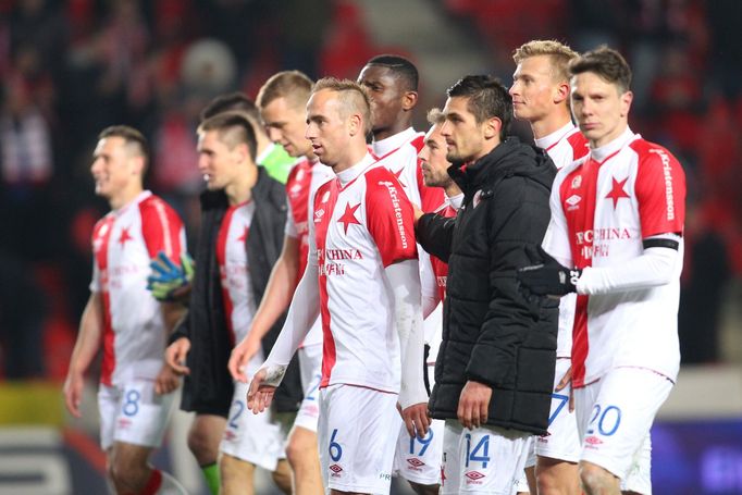 SL, Slavia-Brno: radost Slavie po zápase