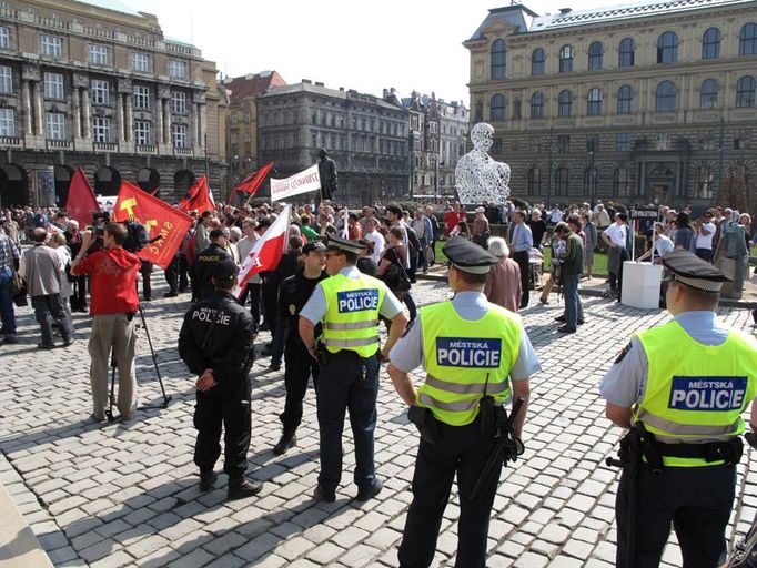 Akci sledovala policie, ale zasahovat nemusela