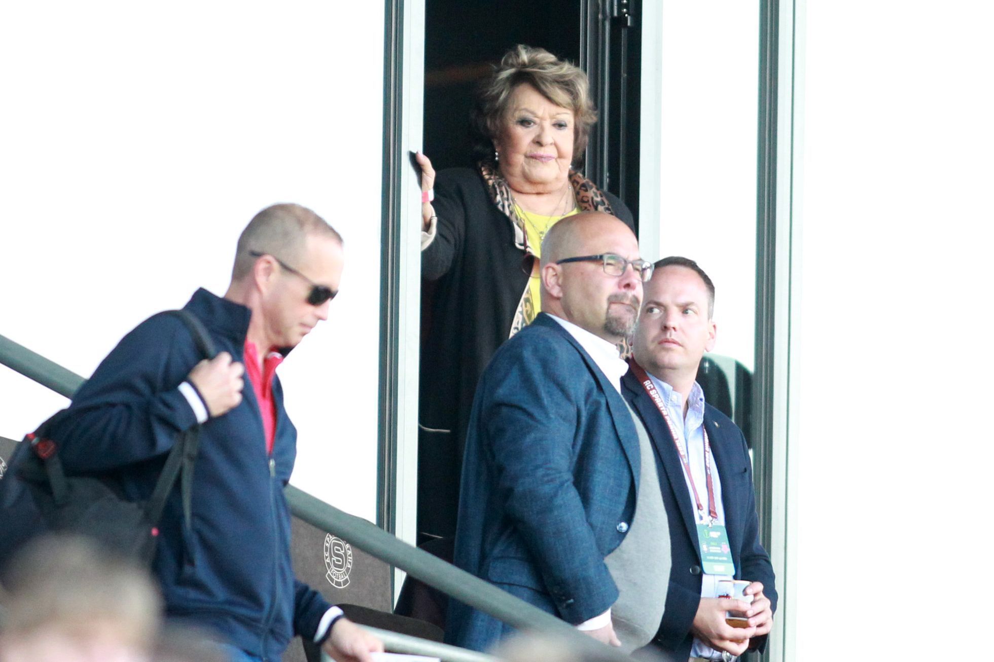 Jiřina Bohdalová během finále MOL Cupu Sparta - Slavia