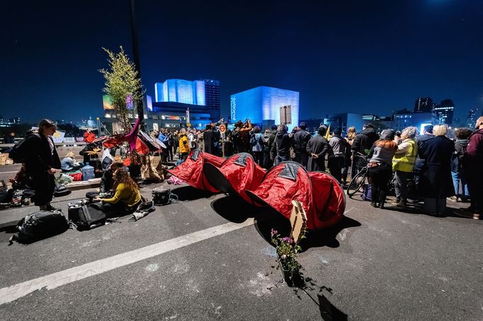 Londýn - Extinction Rebellion. Protesty proti změnám klimatu