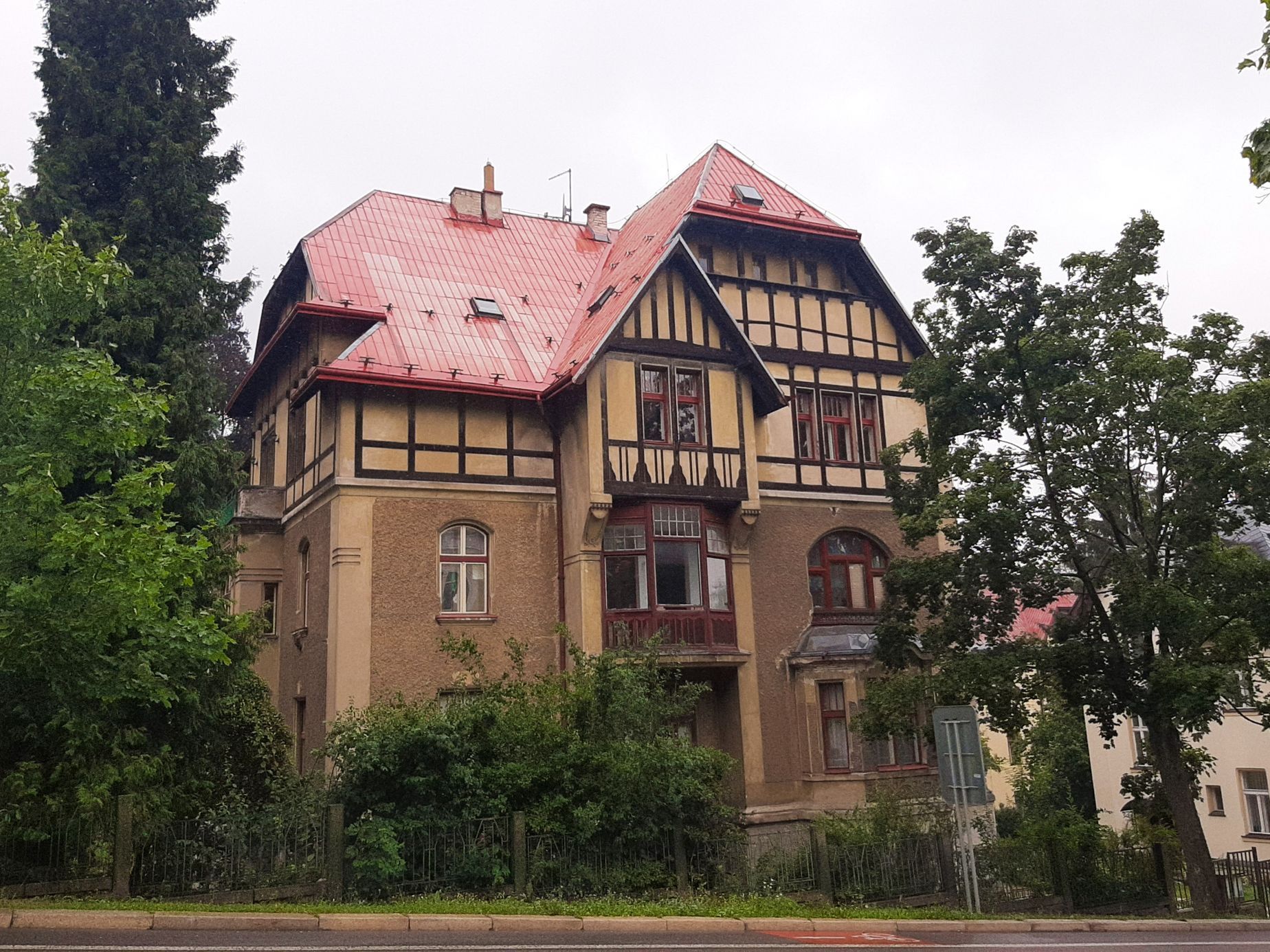 Liberec, vila, vycházky, architektura