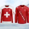 Návrhy hokejových dresů na olympiádu 2022 v Pekingu: Švýcarsko