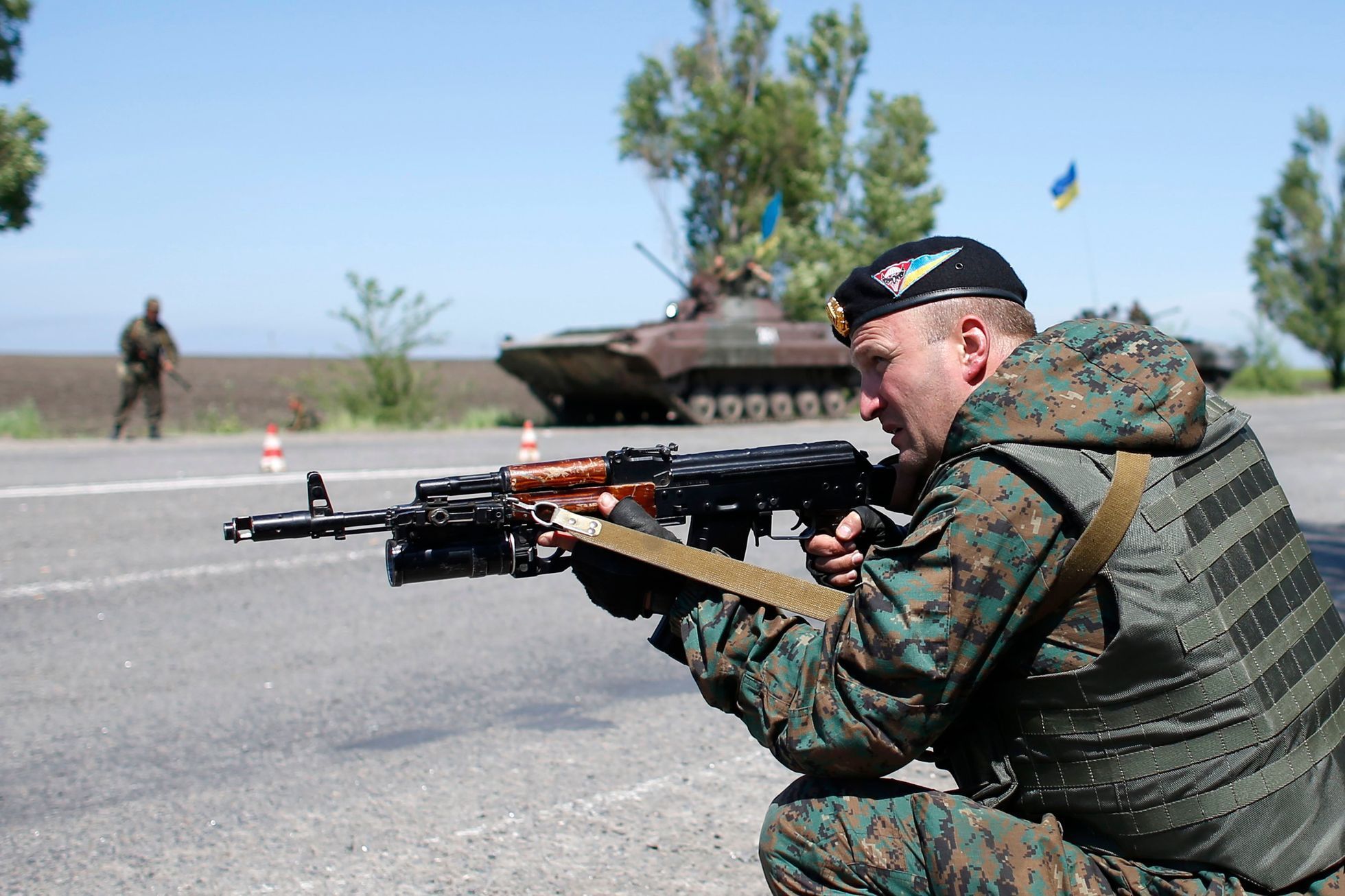 Voják ukrajinské armády.