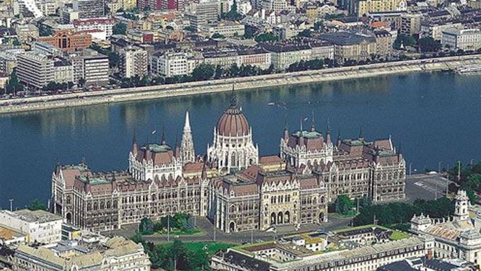 Budapešťský parlament.