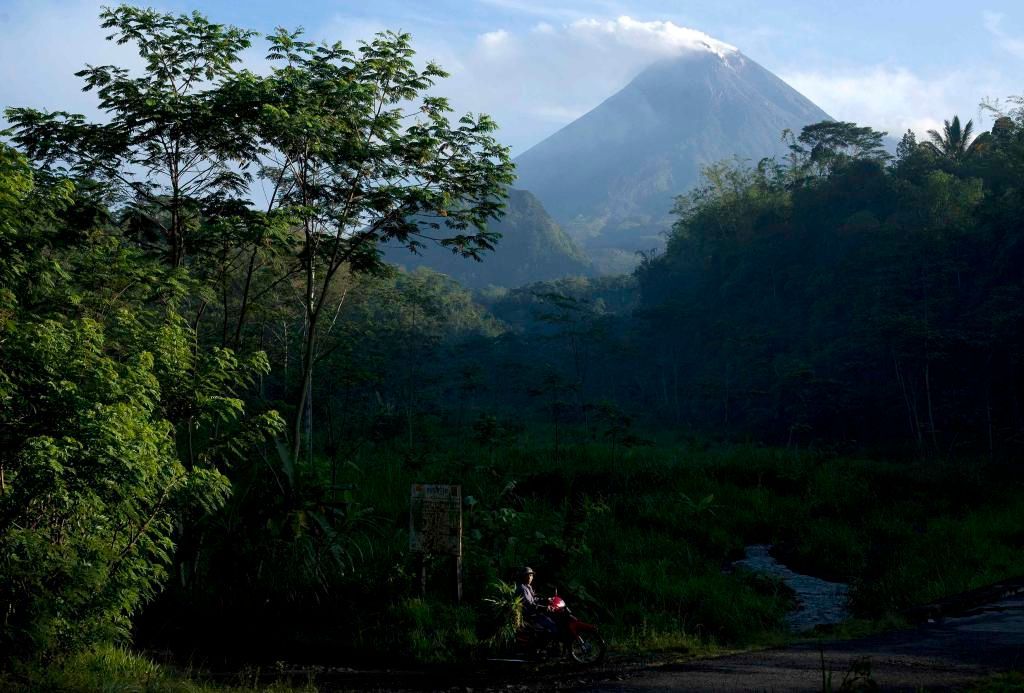 Výbuch sopky Merapi na indonéském ostrově Jáva