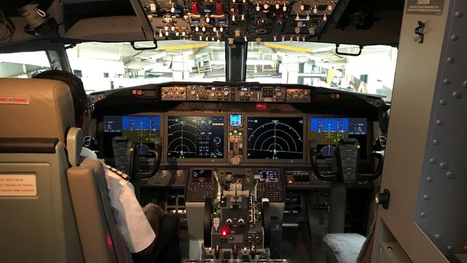 Kokpit Boeingu 737 MAX 8