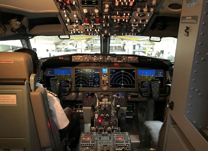 Kokpit Boeingu 737 MAX 8