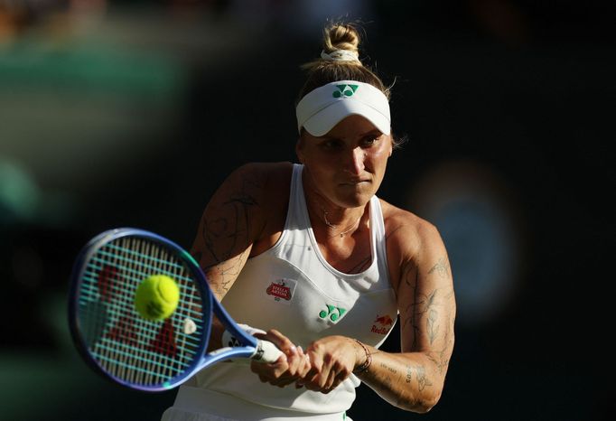 Markéta Vondroušová ve druhém kole Wimbledonu 2025