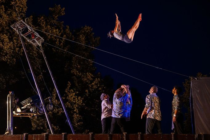 Snímek ze středečního zahájení festivalu Letní Letná.