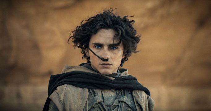 Timothée Chalamet jako Paul Atreides.