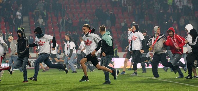 Derby Slavia - Sparta: fanoušci