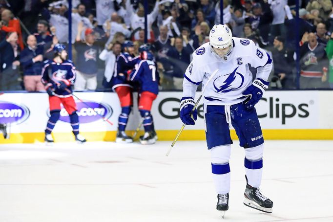 Steven Stamkos po vyřazení Tampy ze Stanley Cupu 2019