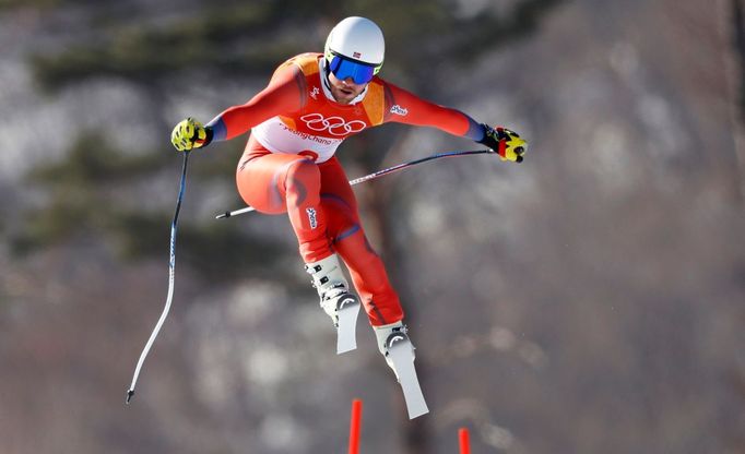 Kjetil Jansrud ve sjezdu na ZOH 2018