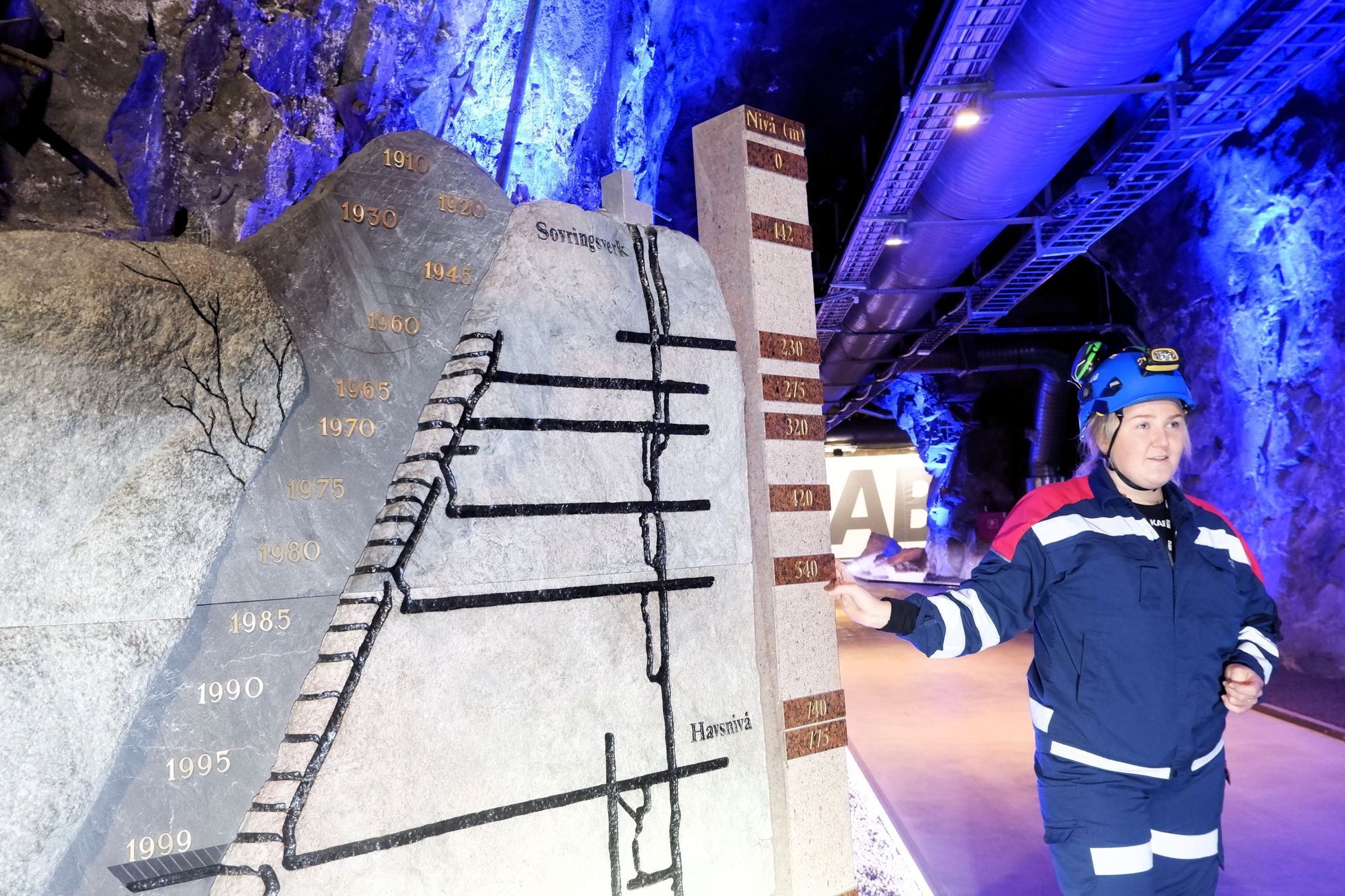 Kiruna důl železo SÚRAO Švédsko