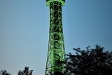 Zelená věž ke Dni svatého Patrika.