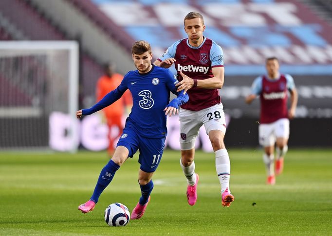 West Ham - Chelsea (Timo Werner a Tomáš Souček)