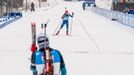 Biatlon, stíhací závod Oberhof (Dorinová-Habertová, Koukalová)