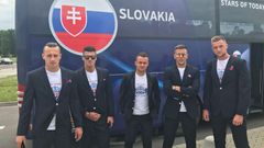 Slovenští fotbalisté na ME do 21 let (špatný státní znak)