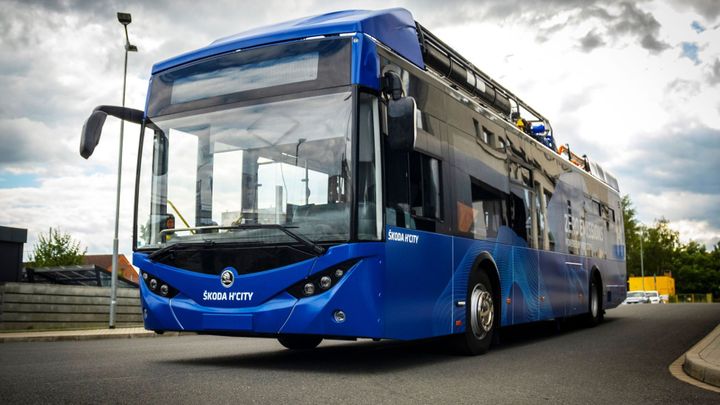 Na Barrandov pojede vodíkový autobus. Technologii si vyzkouší Praha i Škoda; Zdroj foto: Škoda Group