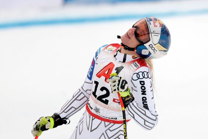 Ester Ledecká v super-G SP ve Svatém Antonu