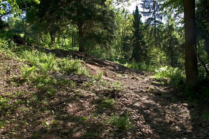 Botanická zahrada v Bečově nad Teplou před revitalizací.