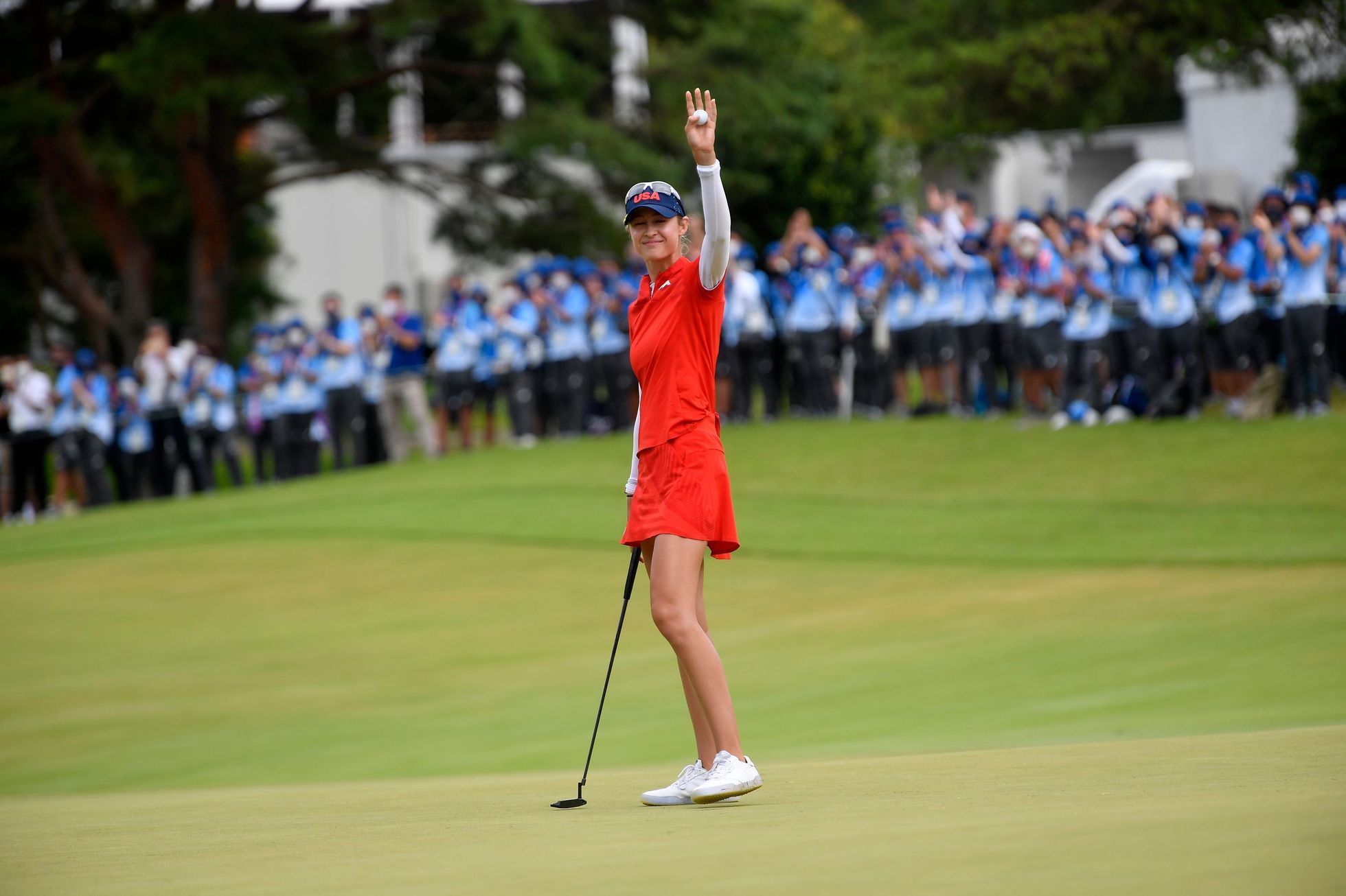 Golfistka Nelly Kordová slaví zlato na OH 2020