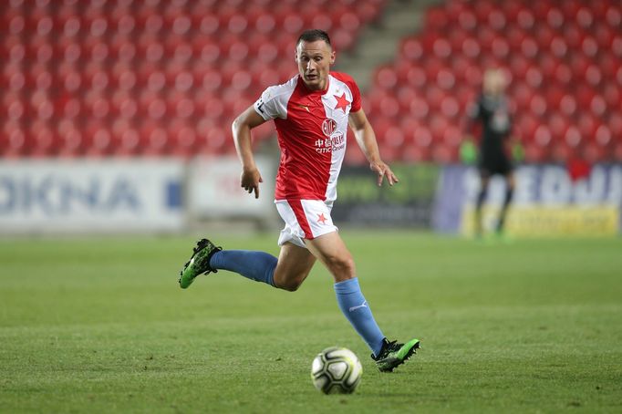 Jan Bořil v zápase 5. kola FL Slavia - Liberec