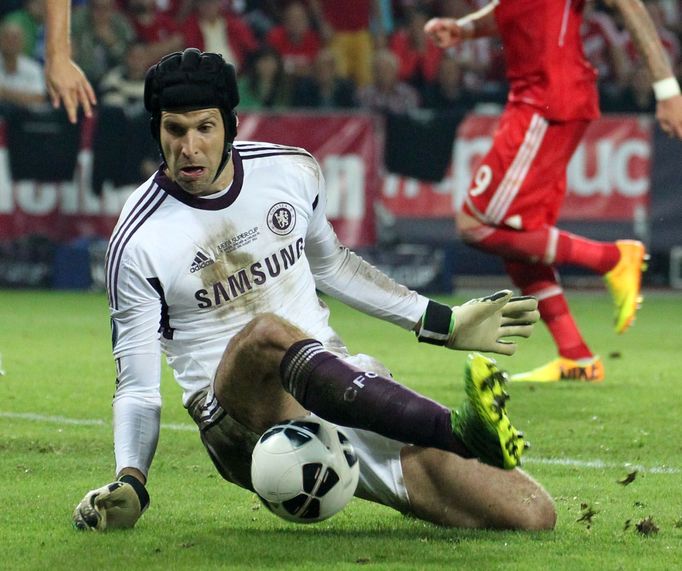 Petr Čech v Superpoháru Bayern - Chelsea