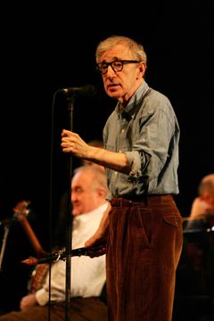 Woody Allen s kapelou v pražském Kongresovém centru, 2008.