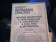 Novinářská cena pro Aktuálně.cz.
