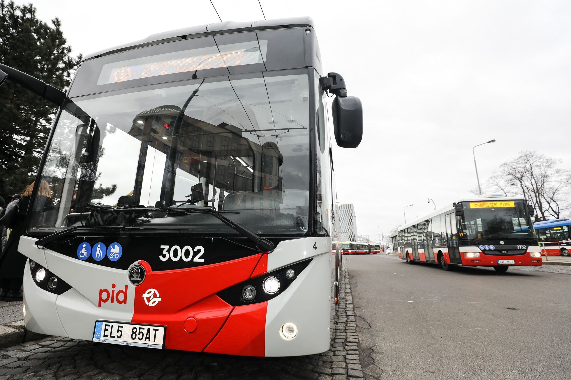 Elektrobus Škoda E’City 36 BB, Dopravní podnik hl. m. Prahy, DPP, autobus, doprava, MHD, městská hromadná doprava, elektromobilita