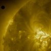 NASA's SDO Captures 2012 Venus Transit Approach This image from NASA's Solar Dynamics Observatory shows Venus as it nears the disk of the sun on June 5, 2012. Venus's 2012 transit will be the last such event until 2117. Credit: NASA/SDO, AIA