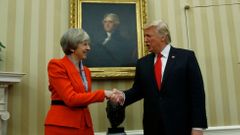 Prezident Donald Trump a britská premiérka Theresa May