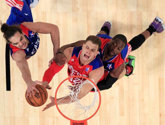 2013 NBA All-Star game: zprava Joakim Noah, Blake Griffin a Dwyane Wade