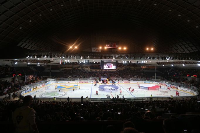 Tipsport arena před zápasem v zápase Karjala Cupu Česko - Švédsko.