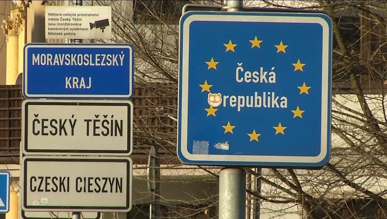 Polsko česká hranice u Českého Těšína