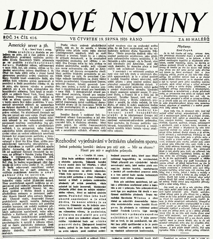 Unikátní fotografie ze života světoznámého spisovatele Karla Čapka, od jehož narození letos uplynulo 130 let.