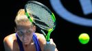 Kristýna Plíšková v zápase Australien Open 2017 s Angelique Kerberovou