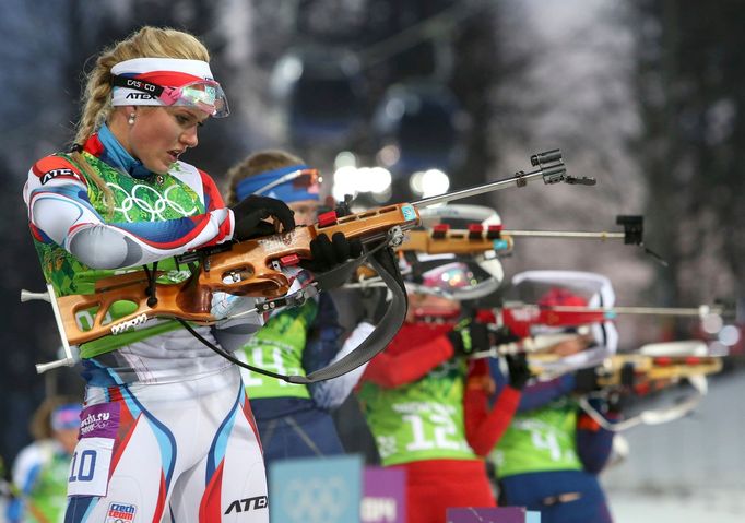 Soči 2014, biatlon štafeta Ž: Gabriela Soukalová