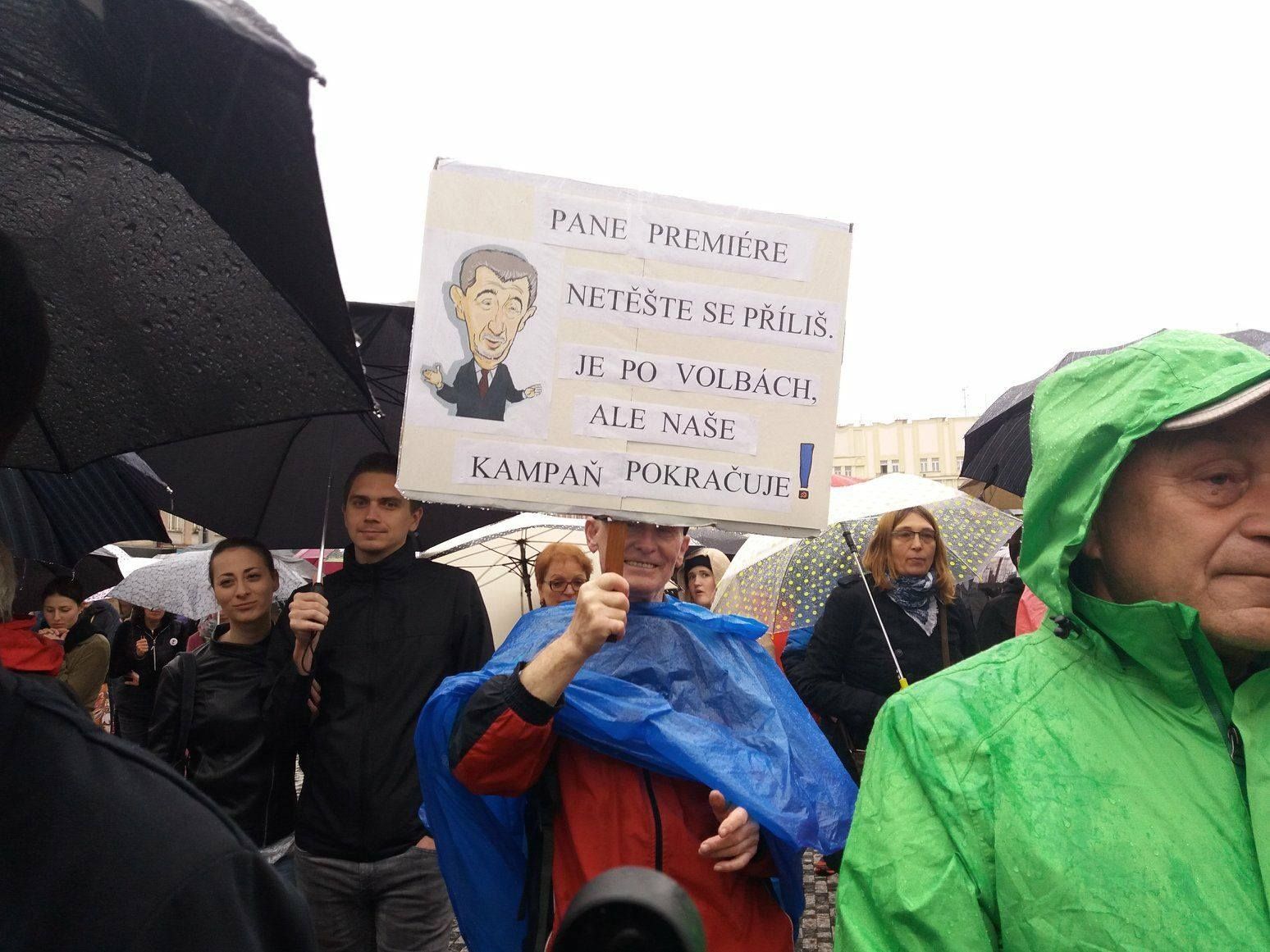 Hradec Králové demonstrace