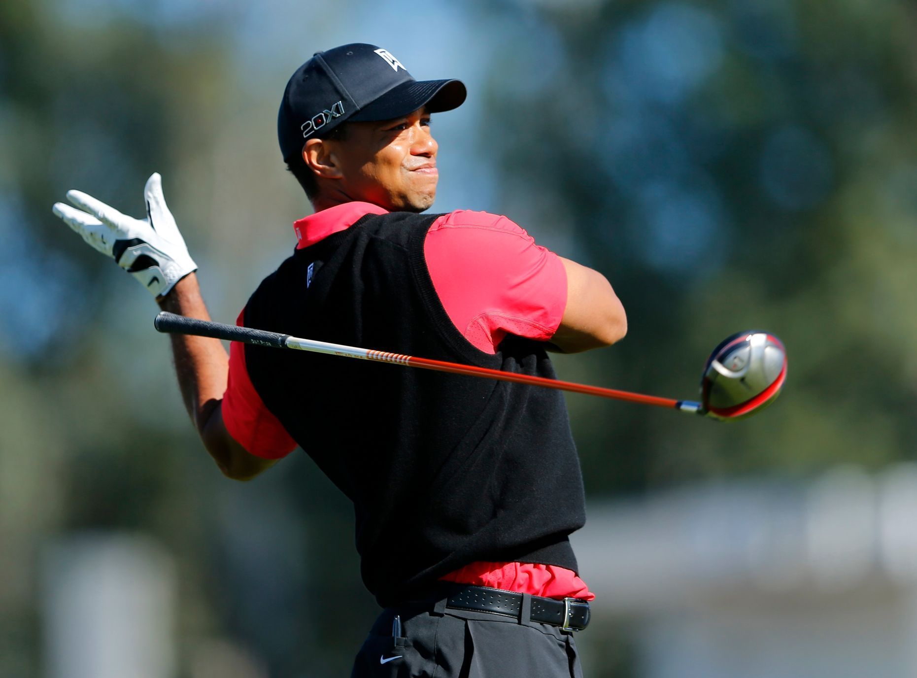 Golfista Tiger Woods na turnaji v San Diegu