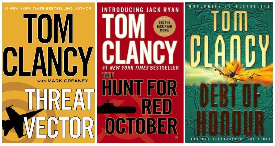 Tom Clancy: Přebaly jeho knih