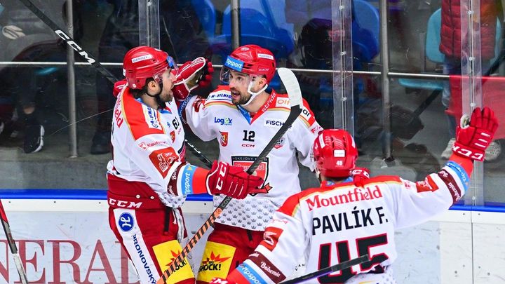 Hradec dramatizuje extraligové finále. Doma odvrátil další mečbol Třince; Zdroj foto: ČTK