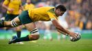 Australia's Rob Simmons scores a try Reuters / Dylan Martinez Livepic