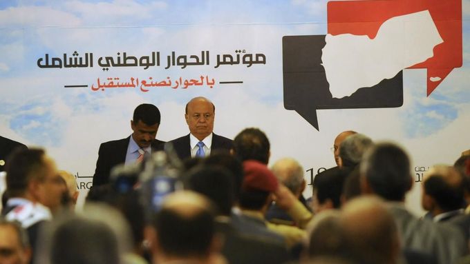 Jemenský prezident Abdar Rabbú Mansúr Hadí zahájil na zahájení konference národního dialogu.